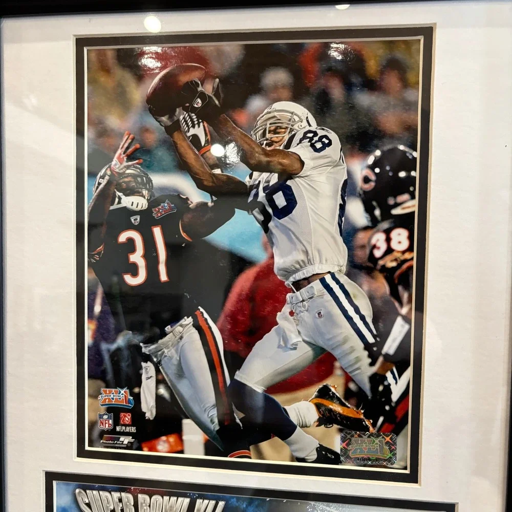 Indy Colts Super Bowl XLI 41 Champions Framed Photo Marvin Harrison 14x18